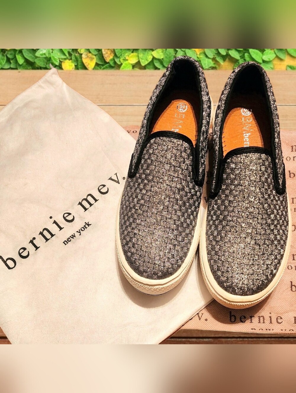 Bernie Mev Vee Platform Slip On Sneakers In Pewter